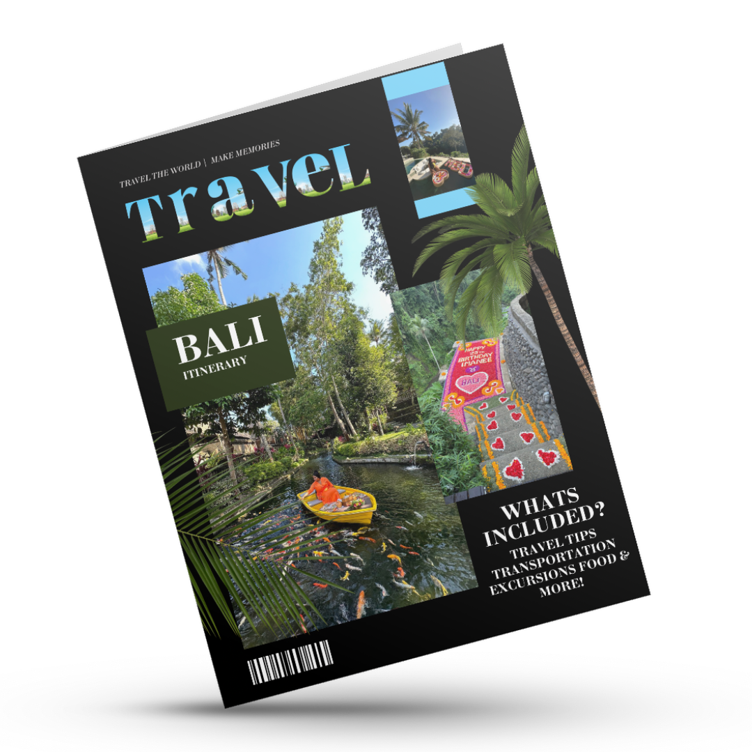 Bali Indonesia Travel Itinerary