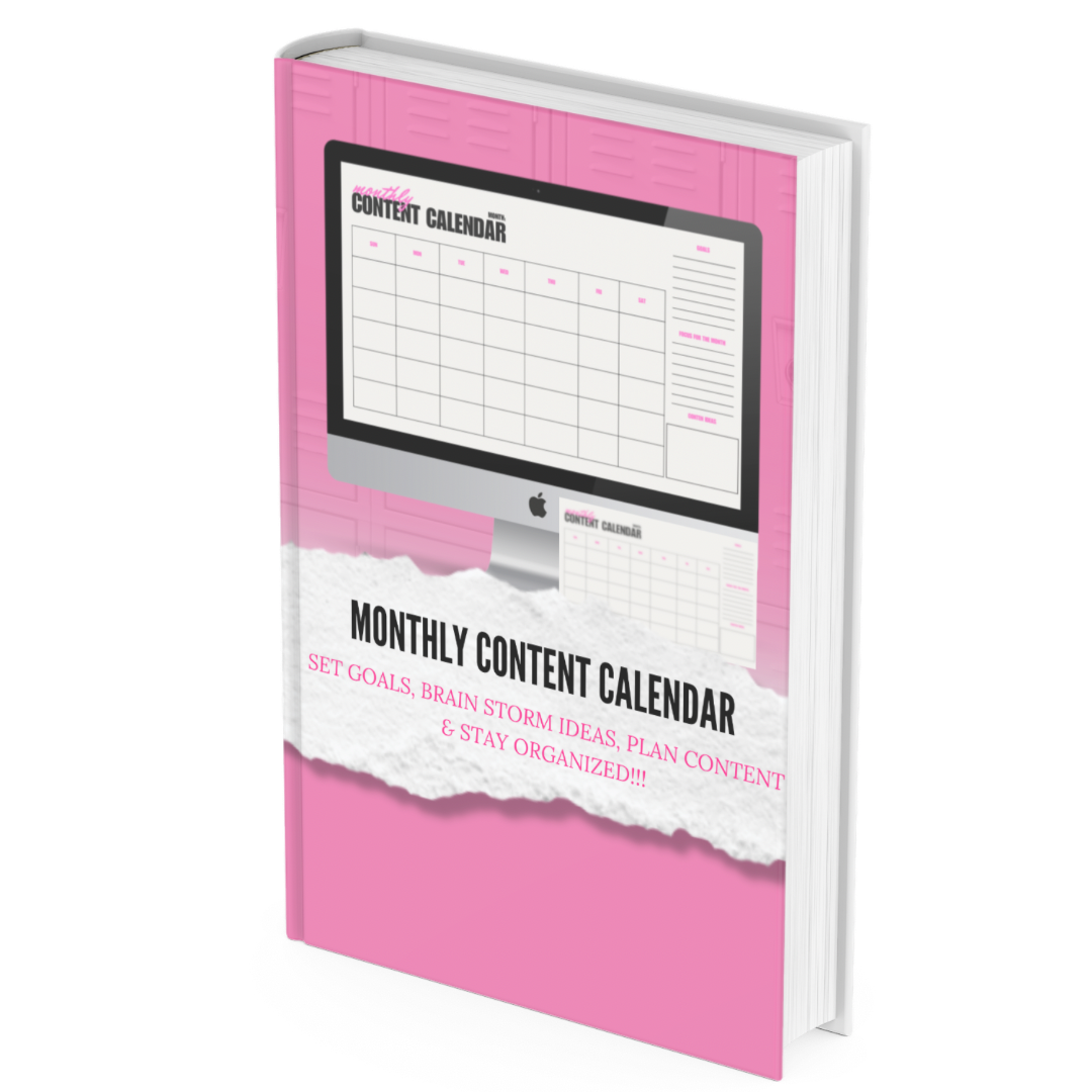 Monthly Content Calendar